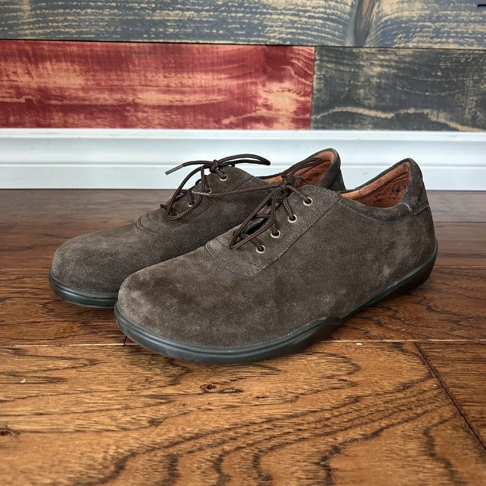 Birkenstock Footprint Padua Mens Suede Sneakers Brown Casual Shoes Size 8 41